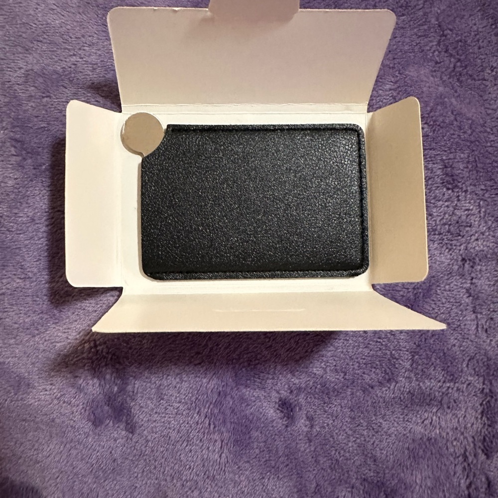 New CHANEL Black Leather Case make up mirror. NWOT - Picture 3 of 3